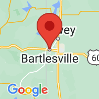 Map of Bartlesville, OK US